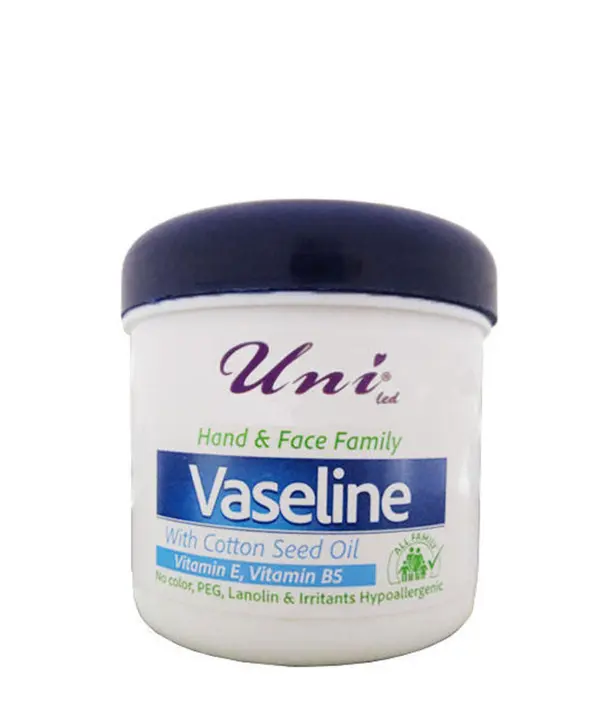 وازلین حاوی روغن پنبه دانه یونی لد Uni Led وزن 100 گرم رزاستایل۱۱۴۱۲