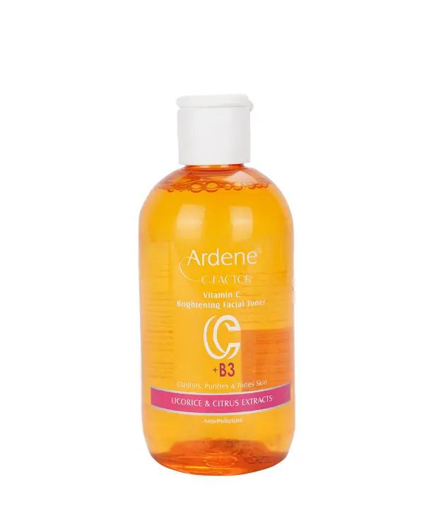 تونیک پاک کننده و شفاف کننده صورت آردن سی فکتور Ardene حاوی ویتامین C حجم 250 میلی لیتر رزاستایل۱۱۲۴۵