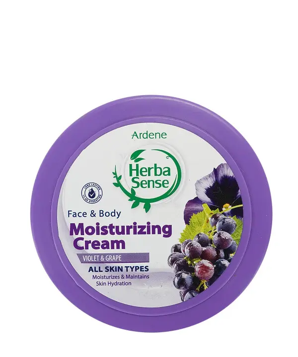 کرم مرطوب‌کننده هرباسنس Herba sense با رایحه انگور و بنفشه وزن 150 گرم رزاستایل۱۱۴۵۰