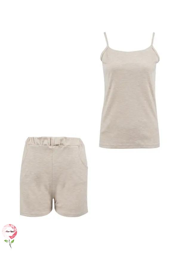 ست تاپ و شلوارک زنانه نیل کوک Nilkouk رزاستایل۱۱۲۷۷