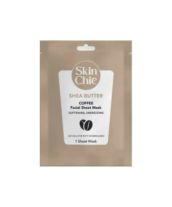 ماسک صورت ورقه ای شی باتر اسکین شیک Skin Chic حاوی عصاره قهوه وزن 25 گرم رزاستایل۱۱۲۸۳