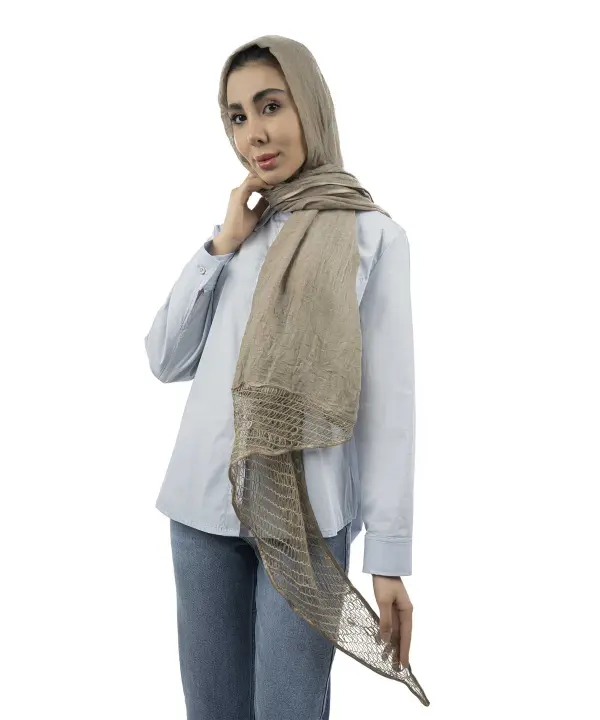 شال نخی طرحدار زنانه رزاستایل ۱۱۶۱۱a