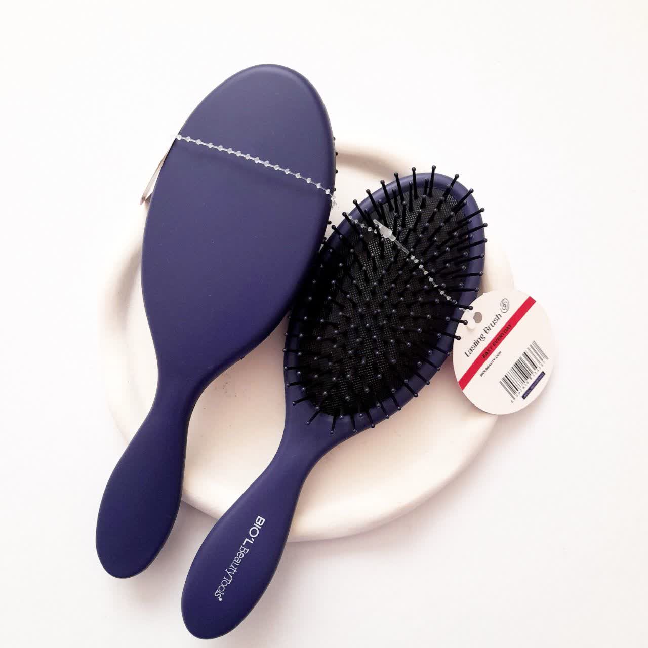 برس مو ضد آب سبک بیول BIO’L مدل بیضی با دندانه های پلاستیکی رزاستایل ۱۱۲۸۰s