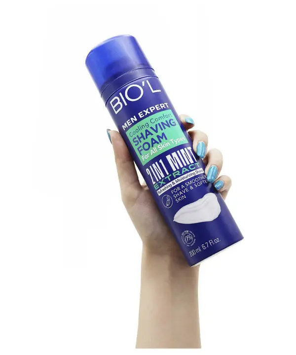 فوم اصلاح صورت آقایان بیول BIOˊL سری Me مدل 2in1 Mint حجم 200 میلی لیتر رزاستایل۱۱۲۴۸