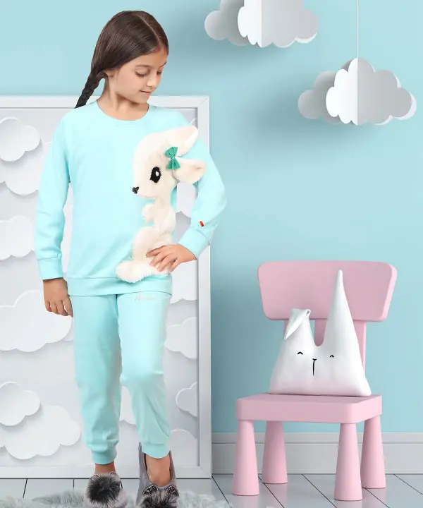 ست تیشرت آستین بلند و شلوار دخترانه مادر Madar رزاستایل۱۱۹۶c