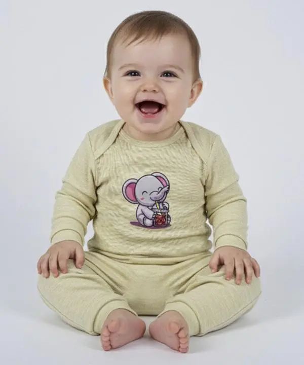 ست بادي و شلوار نوزادی نيل كوك رزاستایل 11479l