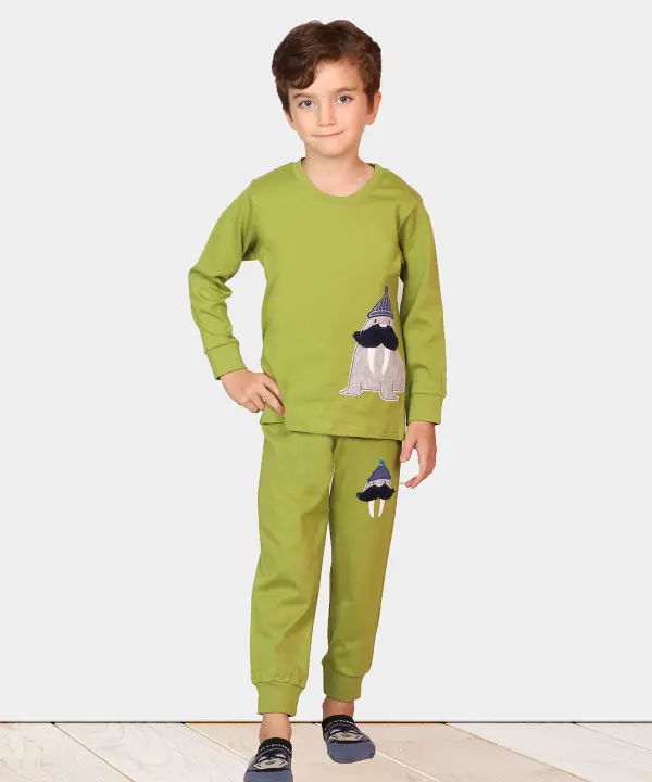 ست تیشرت آستین بلند و شلوار پسرانه مادر Madar رزاستایل ۱۱۹۴c