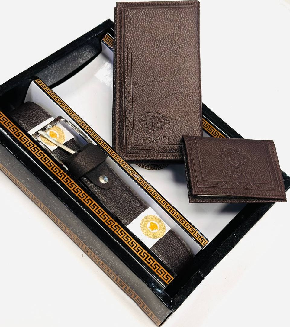 ست هدیه کیف و کمربند و جاکارتی مردانه رزاستایل۱۱۳۸۲a