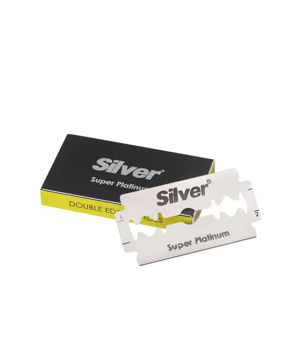 تیغ یدک سنتی سوپر پلاتینیوم سیلور Silver بسته 5 عددی رزاستایل۱۱۶۳۵