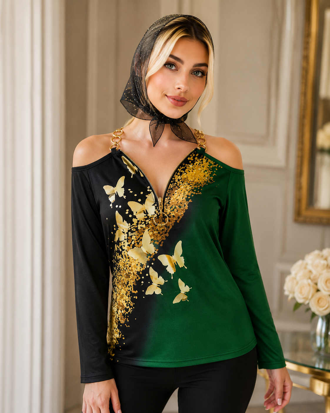 شومیز مجلسی زنانه و دخترانه  رزاستایل۱۱۵۸۰