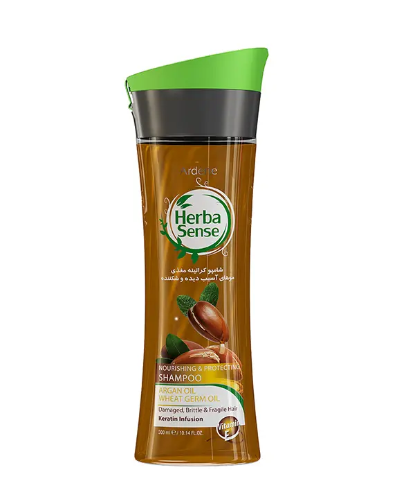 شامپو کراتینه مغذی هرباسنس Herbasense حجم 300 میلی‌لیتر رزاستایل۱۱۴۴۳