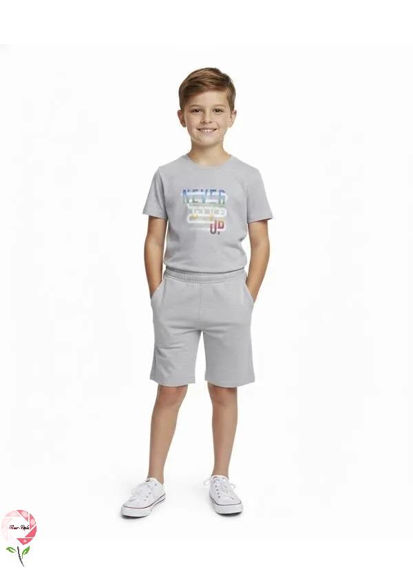 ست تیشرت و شلوارک نخ پنبه رزاستایل ۱۰۸۱