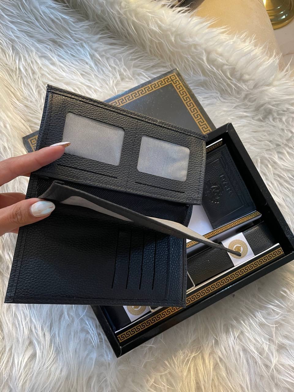 ست هدیه کیف و کمربند و جاکارتی مردانه رزاستایل۱۱۳۸2c