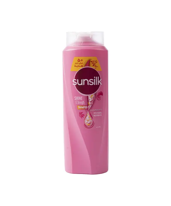 شامپو براق کننده و تقویت کننده سانسیلک Sunsilk حجم 650 میلی لیتر رزاستایل ۱۱۲۳۹