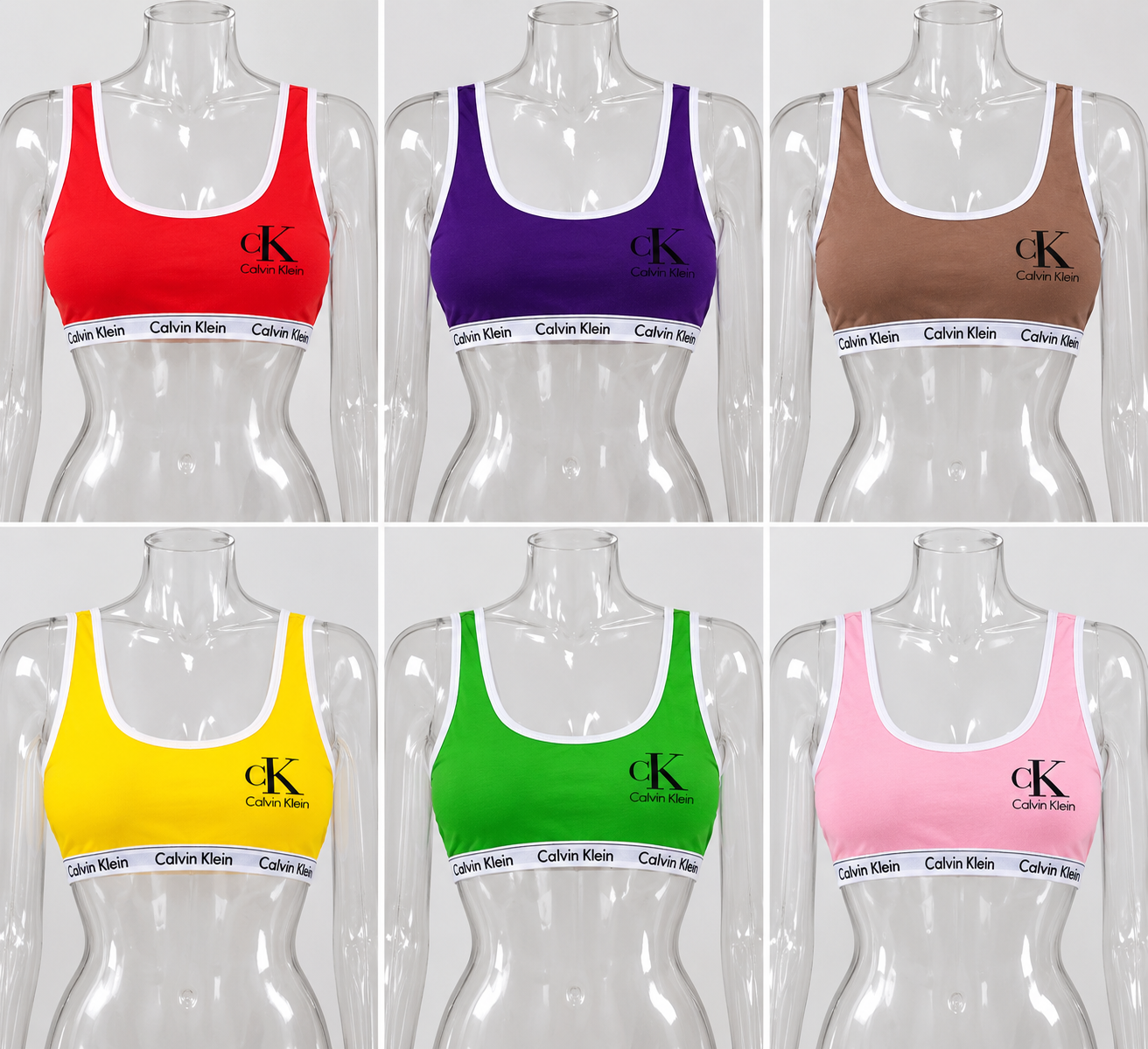 نیم تنه نخ پنبه اعلاء کش پهن Calvin klein رزاستایل10009